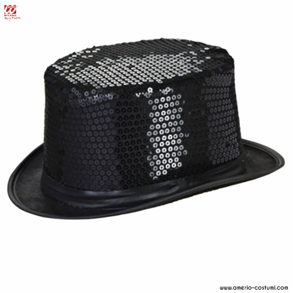 SEQUIN CYLINDER - BLACK