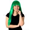 LONG WIG WITH FRINGE - GREEN