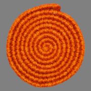 Pelo de lana crespa (trenzado) – Naranja