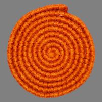 Pelo de lana crespa (trenzado) – Naranja