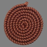 Pelo de lana crespa (trenzado) – Castaño oscuro
