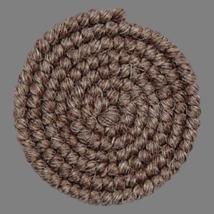 Wollkrepphaar (geflochten) – Dunkelgraubraun