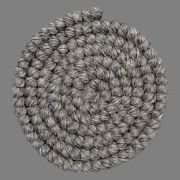 Pelo de lana crespa (trenzado) – Gris medio