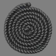 Pelo de lana crespa (trenzado) – Negro