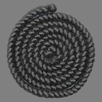 Pelo de lana crespa (trenzado) – Negro