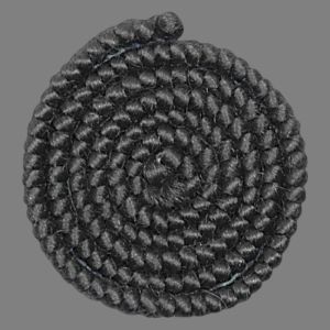 Păr din lână creponată (împletit) – Negru