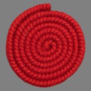 Pelo de lana crespa (trenzado) – Rojo