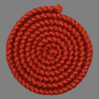 Pelo de lana crespa (trenzado) – Rojo anaranjado