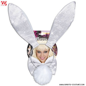 Iepuraș alb cu sclipici