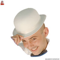 Weißer Filzbowler