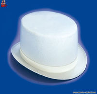 Weißer Filz-Zylinder