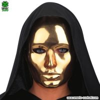MASCA DE FAȚĂ METALICĂ MEDIE - AUR