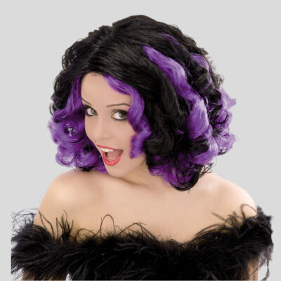 HOT DREAM SCHWARZ/LILA Perücke