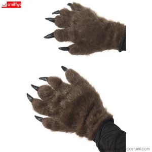 Paire de mains de monstre loup-garou