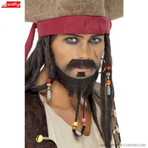 PIRATE BEARD SET - BROWN