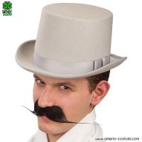 CILINDRU DE LÂNĂ GRI LUXOS - 13 cm