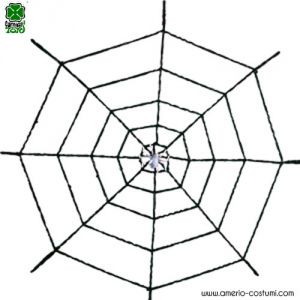 Riesenspinnennetz aus Chenille mit Spinne - 200 cm