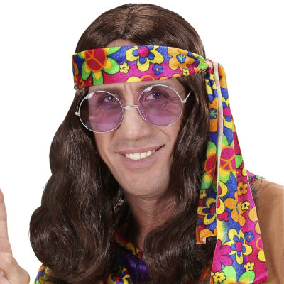 Brown Hippie Dude Wig