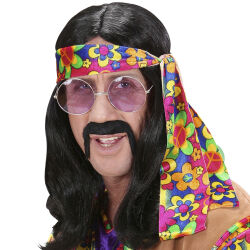 Black Hippie Dude Wig