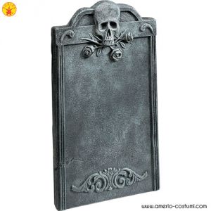Skull and Rose Tombstone 64 cm
