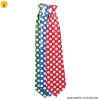 DOTTED SATIN LONG TIE