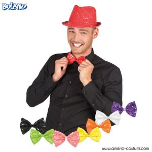 Corbata de Moño con Lentejuelas de Colores