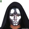 MASQUE VISAGE MÉTALLIQUE MOYEN - ARGENT