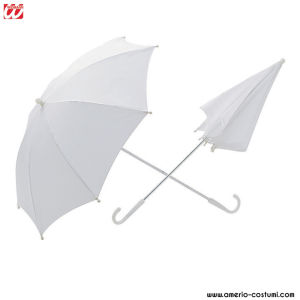 Weißer Regenschirm 60 cm