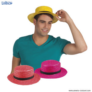 Chapeau canotier en paille BONAIRE