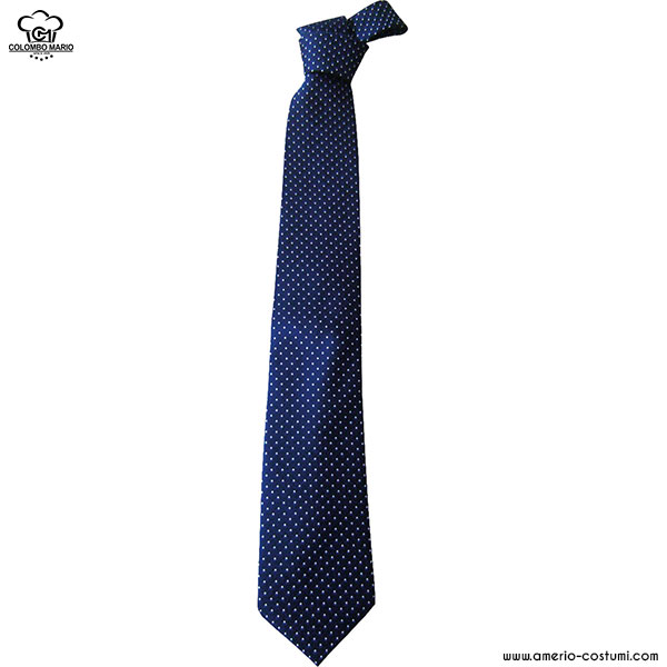 CORBATA - NEGRA CON LUNARES BLANCOS