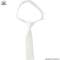 Professionelle Kurzkrawatte Weiß