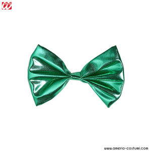 Metallic Bow Tie Green