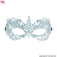 IVORY METALLIC LACE MASK