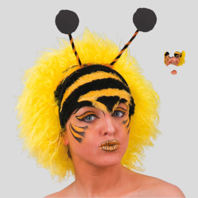 BIENENPERÜCKE MIT STIRNBAND