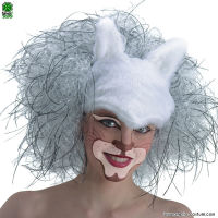 Peluca de GATO BLANCO