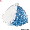 Pom Pom Bicolor Blanco Azul