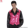 Paillettenweste für Herren – PINK