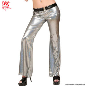 Pantalones Holográficos - Mujer - PLATA