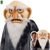 Máscara gigante de velho senhor com barba
