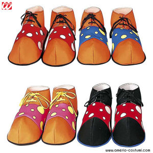 PAIRS OF LARGE SHOES in colored fabric