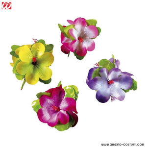 Agrafa pentru par cu 3 flori de hibiscus