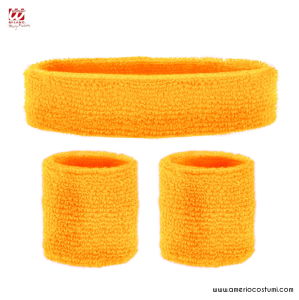 Fluorescent Sweatband Set Orange