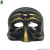 Maschera Pulcinella Nero Oro