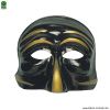 Schwarze und Goldene Pulcinella Maske