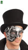 Silver Steampunk Half Face Mask