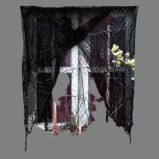 Cortina desgarrada negra – 220x75 cm