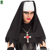 VÉU DE FREIRA PRETO E BRANCO