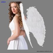 Engelsflügel in Federn - 87x72 cm - Weiß