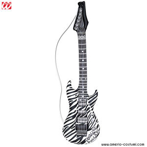 Inflatable Zebra Guitar