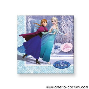 Cf. 20 Tovaglioli FROZEN ICE SKATIN - 33x33 cm